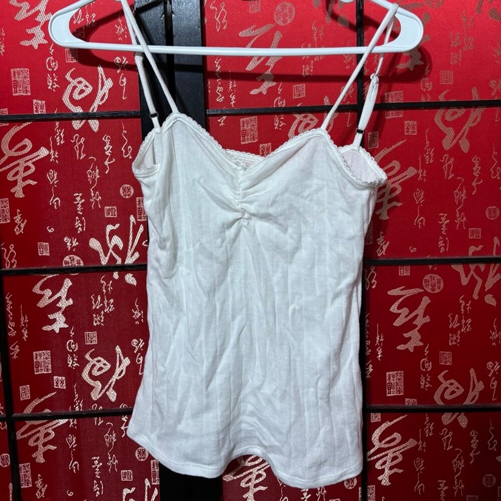 Christy Dawn Thelma Top White Pointelle, size S